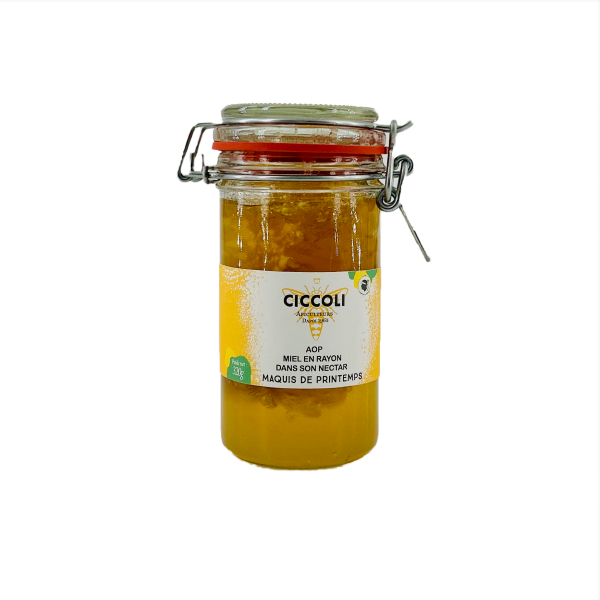 Miel en rayon dans son nectar